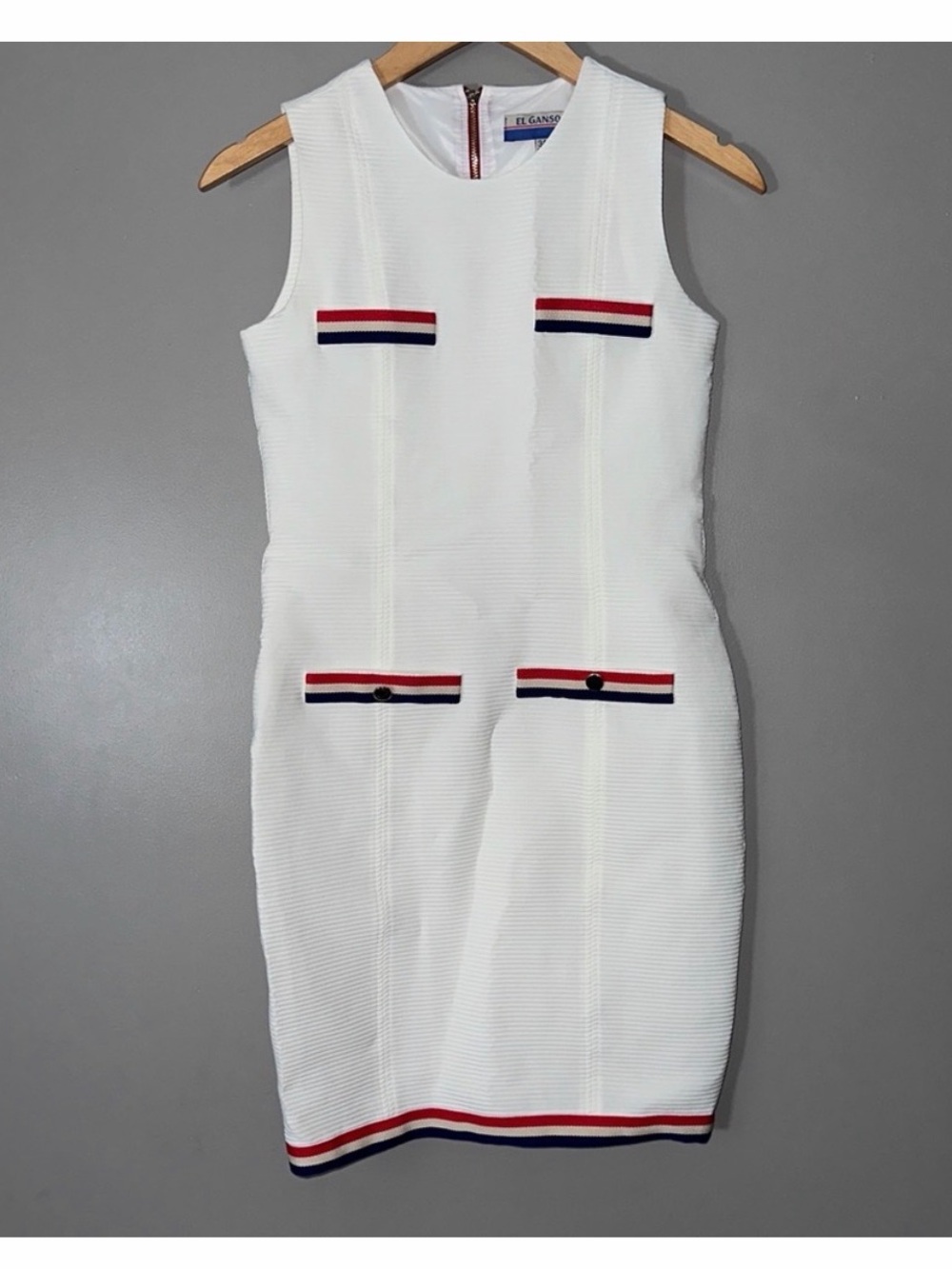 ElGanso Ribbed Sheath Dress
